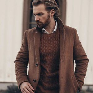 BLACK BROWN 1826 | Lambswool Blend Ribbed Sweater